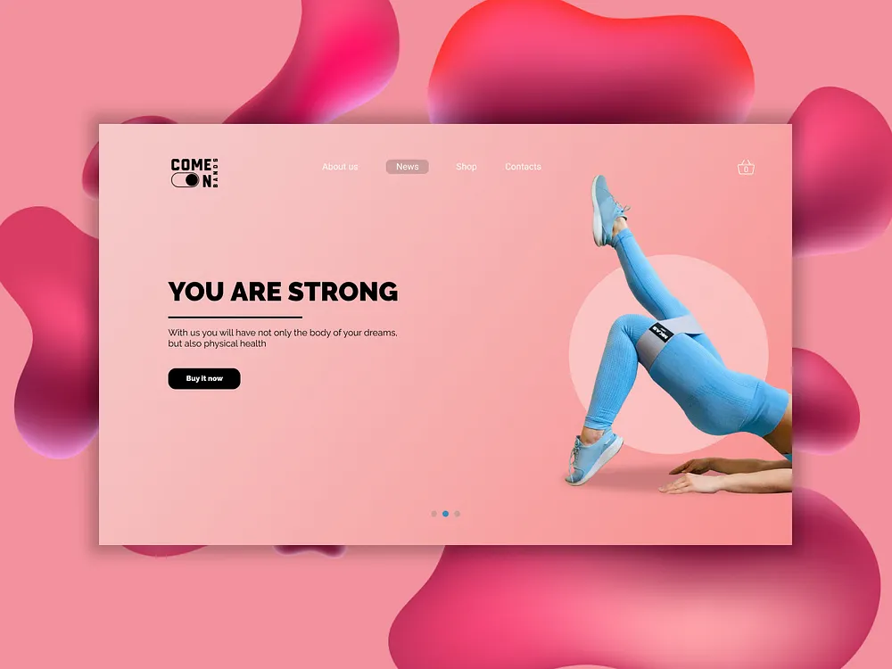 Fitness bands web design